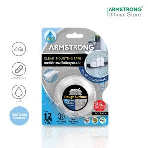 ARMSTRONG clear mounting tape, very high bond, 12mm x 70cm, 1 roll/pack