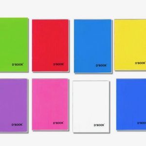 D'book A4 copybooks lined / squared , 48 sheets-96 pages , 80gr