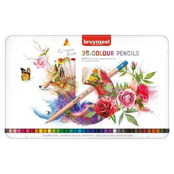 bruynzeel, Expression colour pencils Tin, set of 36 colours