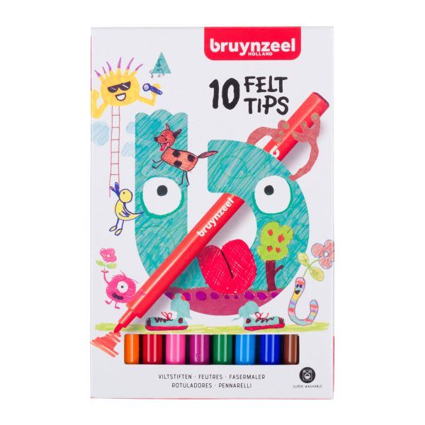 bruynzeel 10 x felt tips