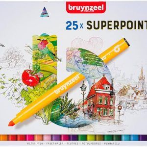 bruynzeel 25 x SUPERPOINT felt tips