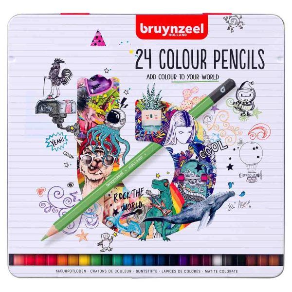 bruynzeel 24 x colour pencils