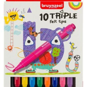 bruynzeel 10 x triple felt tips