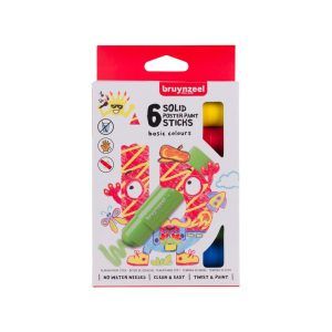bruynzeel 6 SOLID POSTER PAINT STICKS/ basic colours
