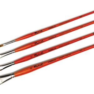 Raphael Kaërell S Acryl - brush - synthetic orange - flat - long handle 879-0