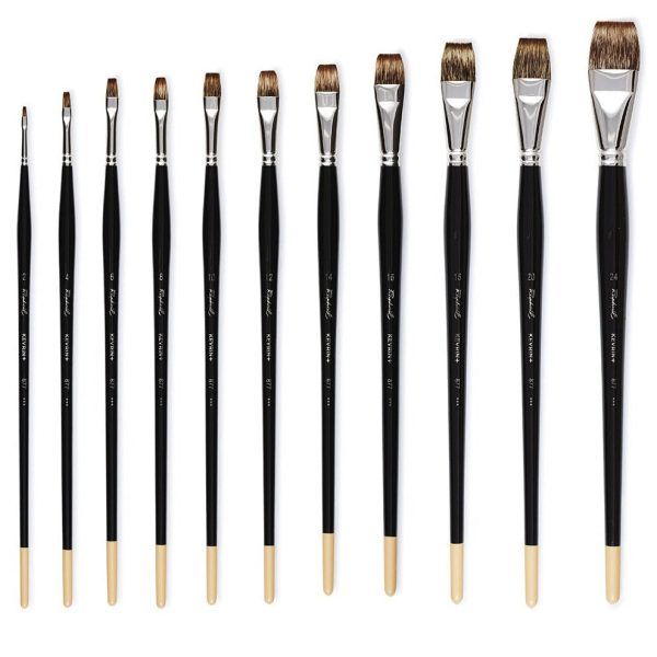 Raphael Kevrin+ Mongoose Oil Brush Flat 877-14