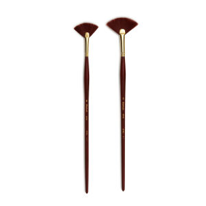 RAPHAEL SEPIA ACRYL FAN BRUSH 8745-6