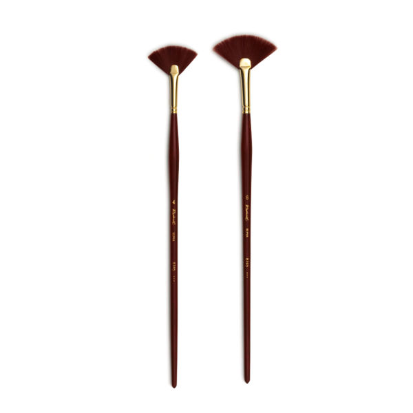 RAPHAEL SEPIA ACRYL FAN BRUSH 8745-6