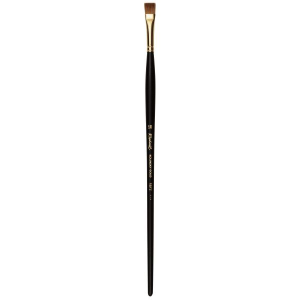 KOLINSKY GOLD SHORT FLAT BRUSH - oil, acrylic & tempera 1872-10