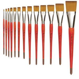 Raphaël Kaërell S Orange Flat Brush 8796-6