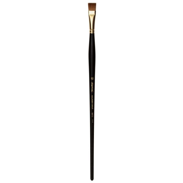 KOLINSKY GOLD SHORT FLAT BRUSH - oil, acrylic & tempera 1872-12