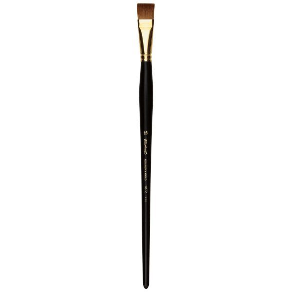 KOLINSKY GOLD SHORT FLAT BRUSH - oil, acrylic & tempera 1872-16