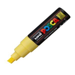 Uni POSCA Chisel Tip 8.0mm PC-8K Yellow