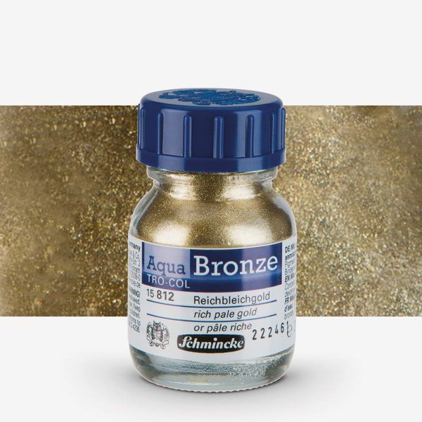 SCHMINCKE : AQUA BRONZE rich pale gold