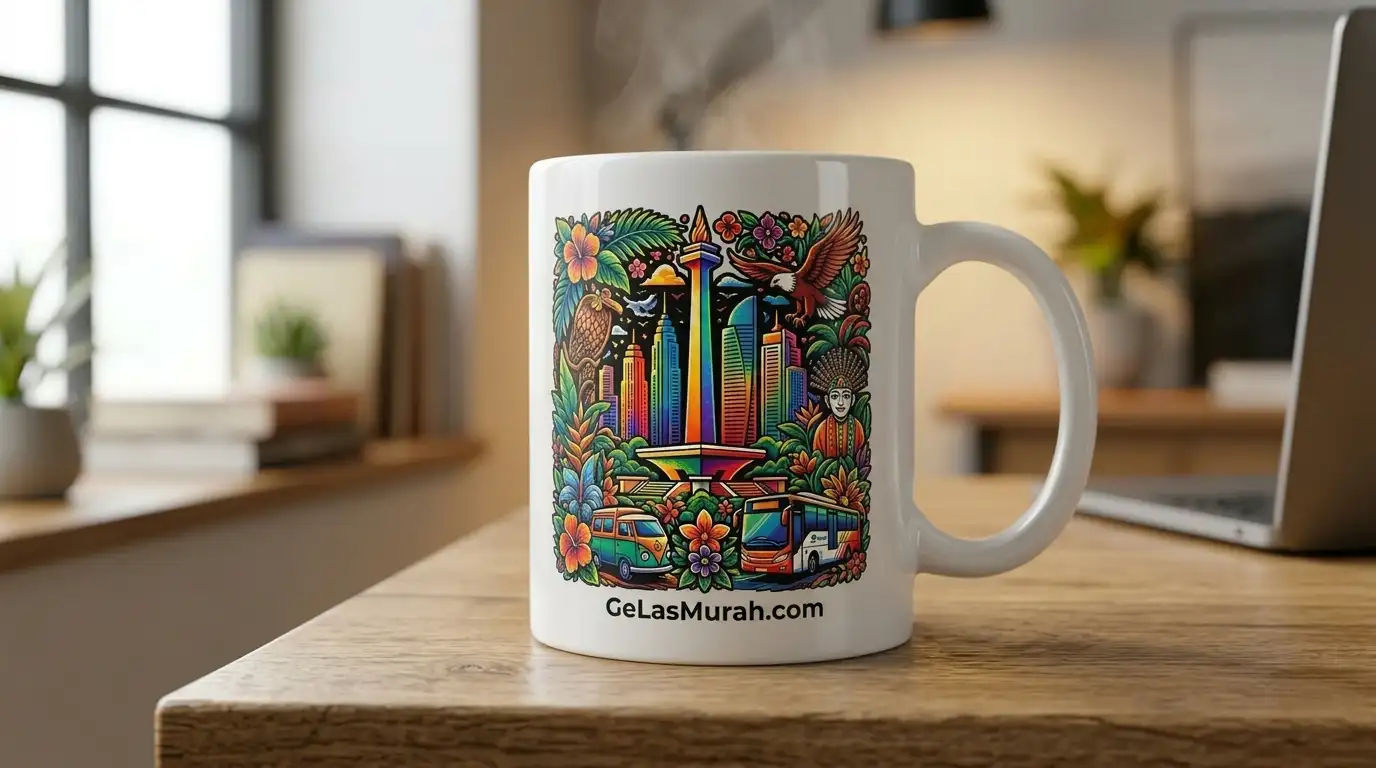 Mug Putih Custom Premium