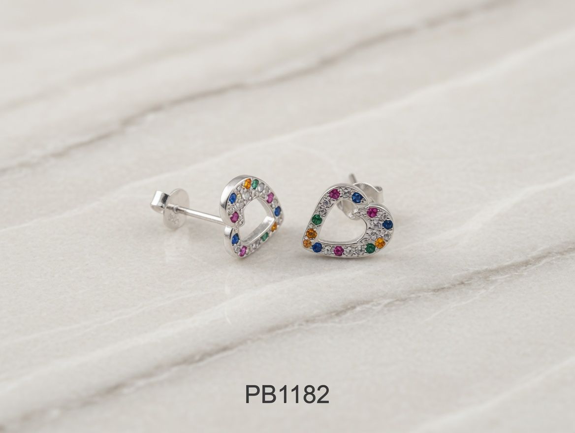 ARO ZIRCON MULTI CORAZON PLAT. IMP. - miniatura 2