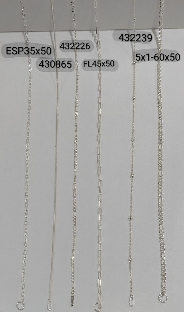 CADENA IT SNAKE 15, FINA COLITA RATA DE 50CM PLAT IMP