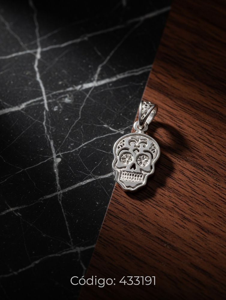 DIJE LISO CALAVERA PLT. IMPORTANTE