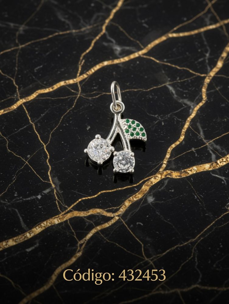 DIJE MICROPAVE ZIRCON FRUTA PLT. IMPORTANTE