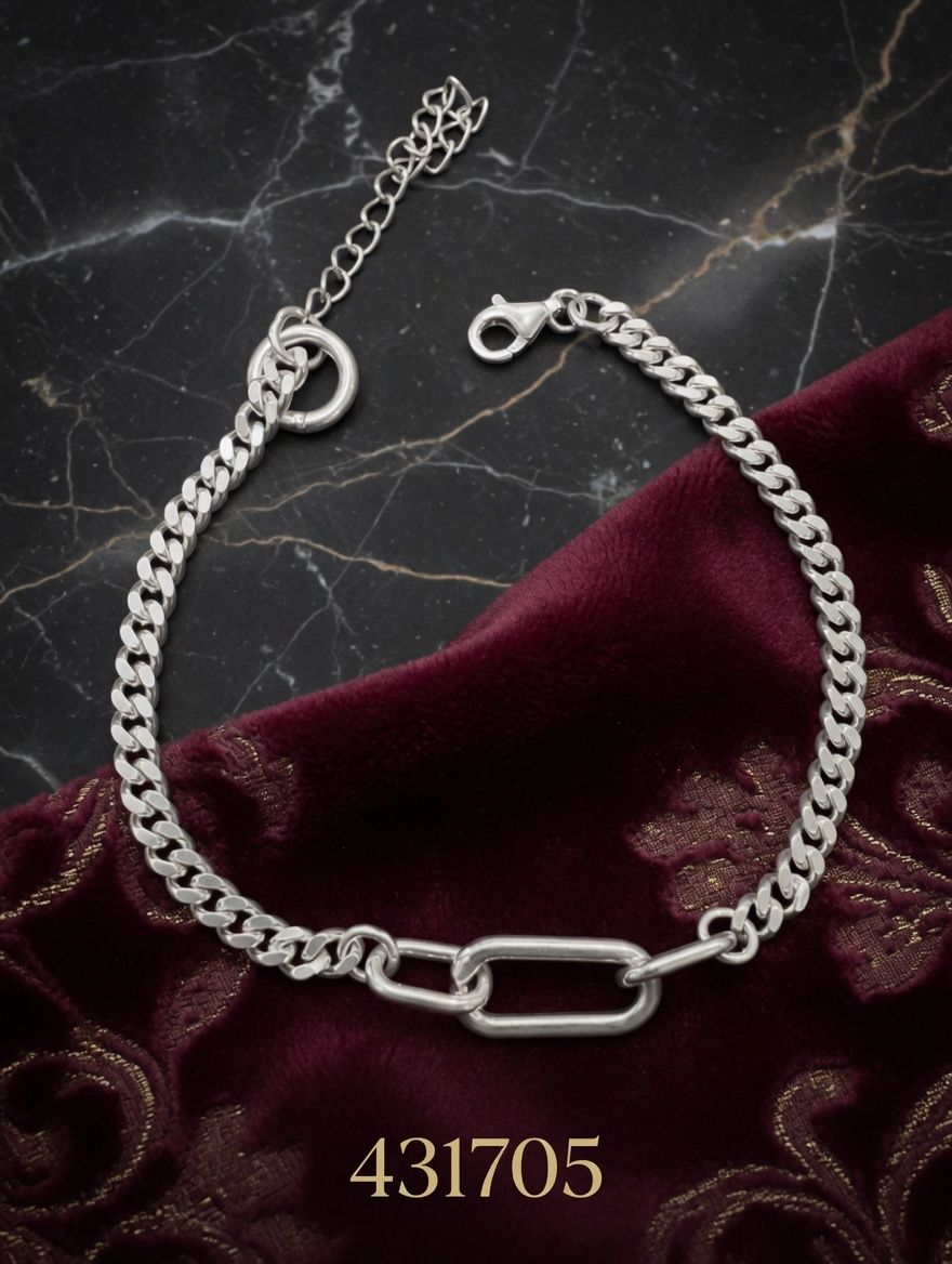 PULSERA MACIZA TIPO CARTIER PLT. IMPORTANTE - miniatura 2