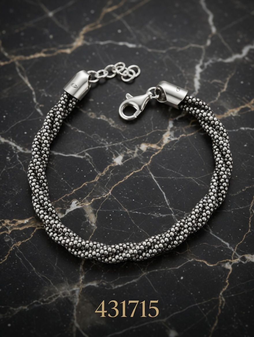 PULSERA MACIZA RETORCIDA PLT. IMPORTANTE - miniatura 3