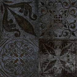 GRESIE PORTELANATA, exterior/interior, PORCELANOSA GRUPO, ANTIQUE BLACK L 59,6X59,6 cm, negru