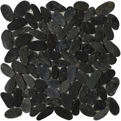 MOZAIC, PORCELANOSA GRUPO, PARADISE LAKE STONE NEGRO 30X30 cm, negru