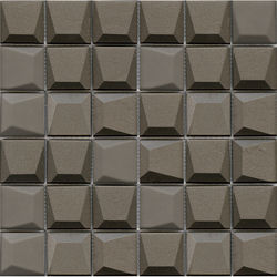 MOZAIC, PORCELANOSA GRUPO, EFFECT SQUARE CARAMEL 30X30 cm, maron