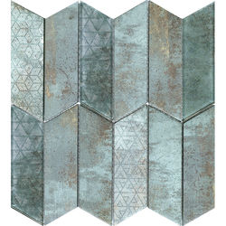 MOZAIC, PORCELANOSA GRUPO, RHOMBOID VERDIGRIS 29.8X29.8 cm, verde