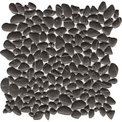 MOZAIC, PORCELANOSA GRUPO, BOULDER NEGRO MARQUINA 30,5X30,5 cm, negru