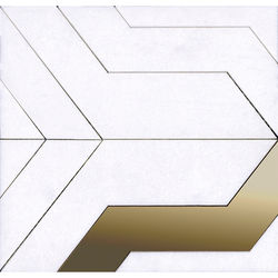 MOZAIC, PORCELANOSA GRUPO, FOCUS WHITE GOLD 29X28 cm, alb