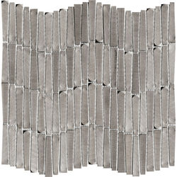 MOZAIC, PORCELANOSA GRUPO, GRAVITY ALUMINIUM WAVE METAL 28,9X30,2 cm, gri