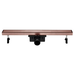 FLOWTECH RIGOLA DUS 600MM BRUSHED ROSE GOLD