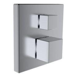 QUADRIGA BATERIE INCASTRATA, TERMOSTATICA PTR CADA/DUS PVD STAINLESS STEEL