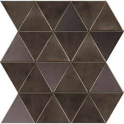 MOZAIC, PORCELANOSA GRUPO, METAL ACERO ANTHRACITE TRIANGLES 26X30.2X0.8 CM cm, multicolor