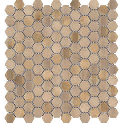 MOZAIC, PORCELANOSA GRUPO, GRAVITY ALUMINIUM SIDES GOLD 27.7X29.2X0.3 CM cm, multicolor