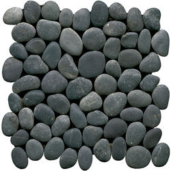 MOZAIC, PORCELANOSA GRUPO, PARADISE BAIA STONE NEGRO 30X30X1 cm, negru