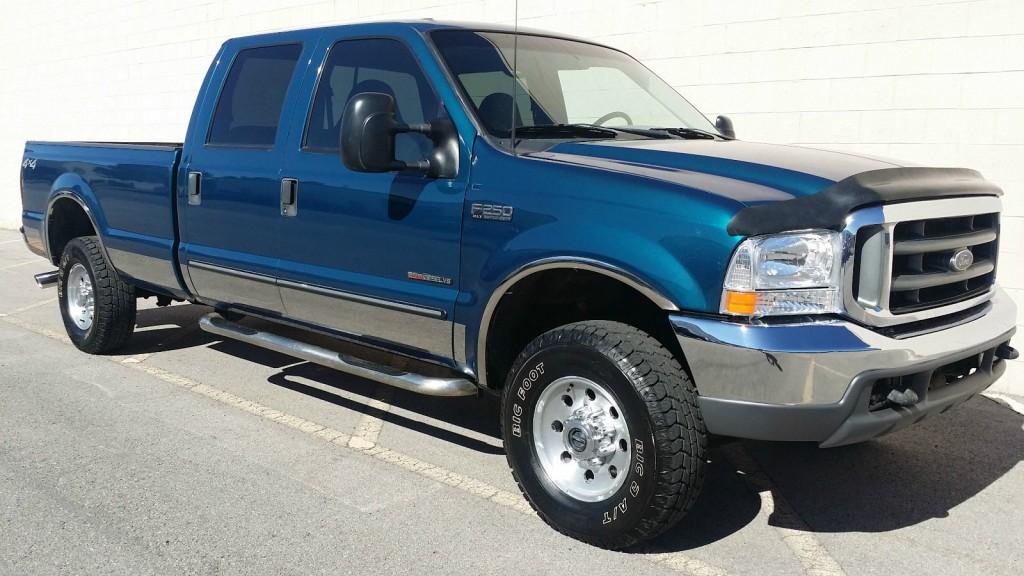 2000 Ford F 250 CREW 4X4 XLT 6 Speed Manual 7.3L Powerstroke