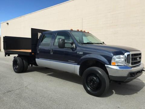 2002 Ford F 450 CREW 4X4 Dually Flatbed/lift GATE 7.3 Powerstroke for sale