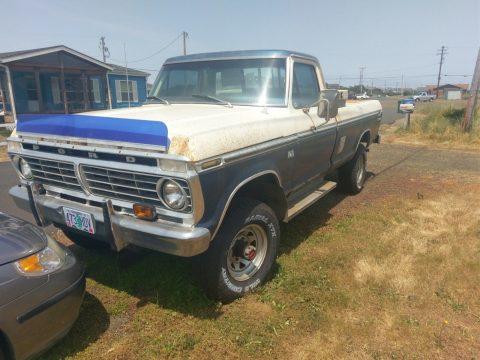 Still runs and drives great 1975 Ford F 250 pickup for sale