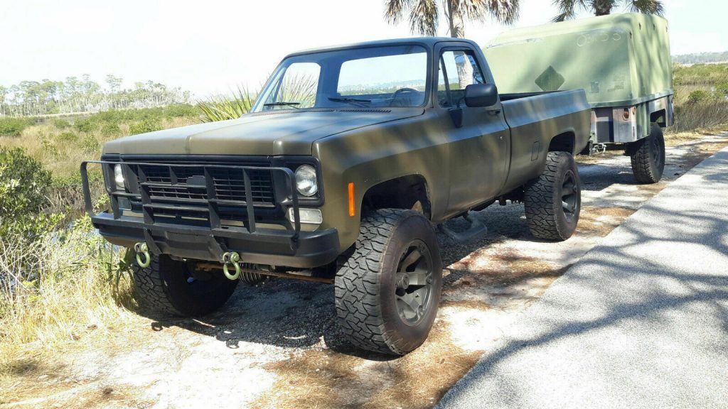 older front clip 1985 Chevrolet M1008 CUCV Longbed Pickup