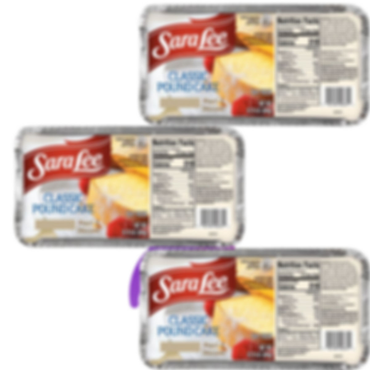 3x - Sara Lee Classic Pound Cake