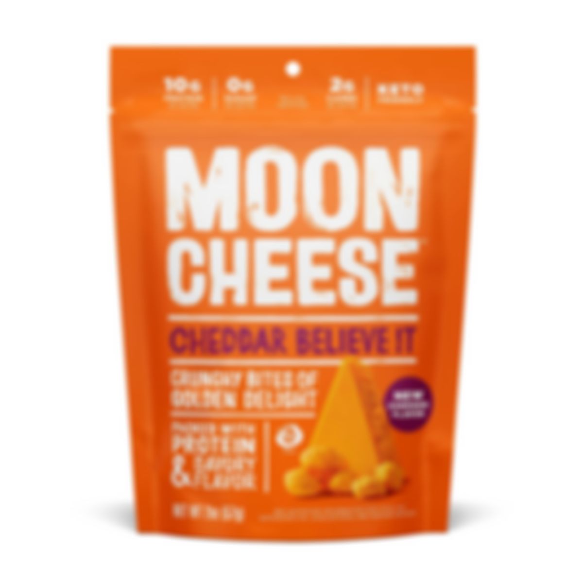 Moon Cheese - Snacks crujientes de queso cheddar
