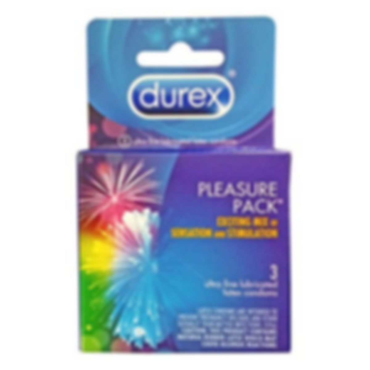 Condoms Durex pleasure pack (3 ct)