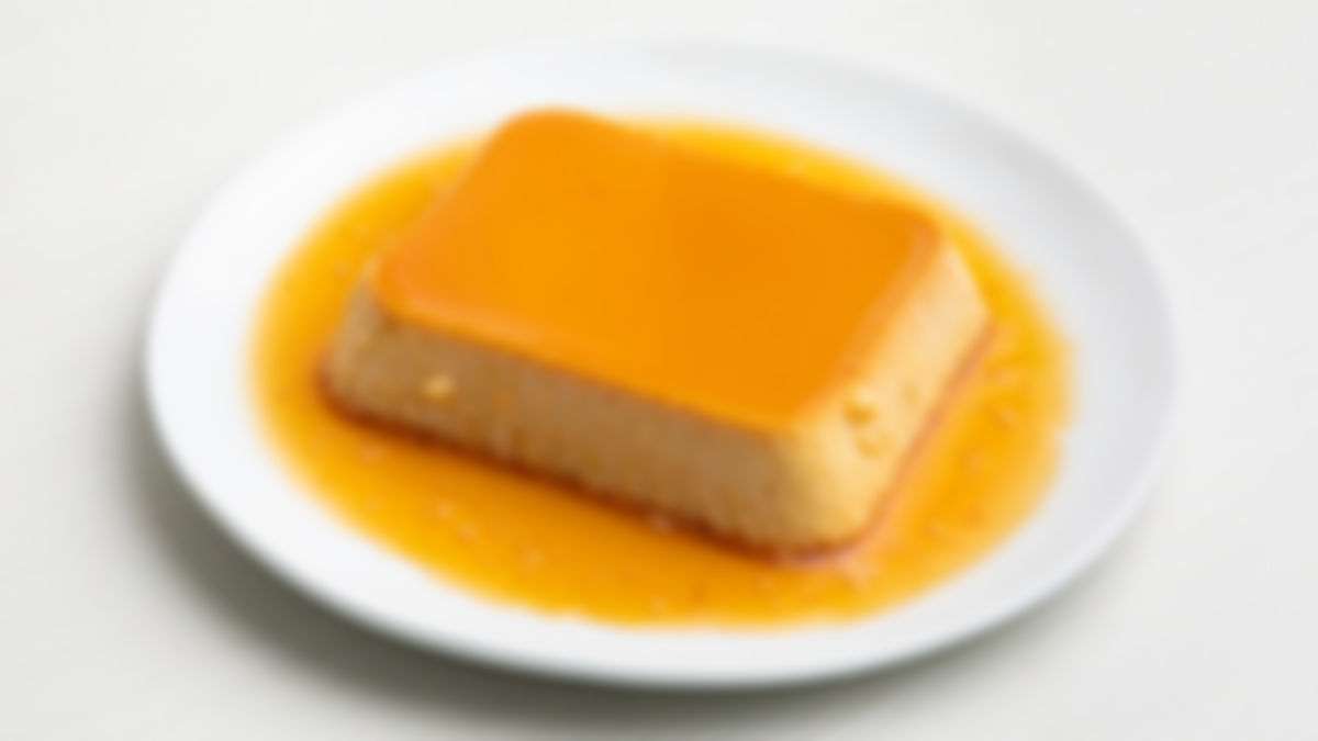 Flan de queso y turrón
