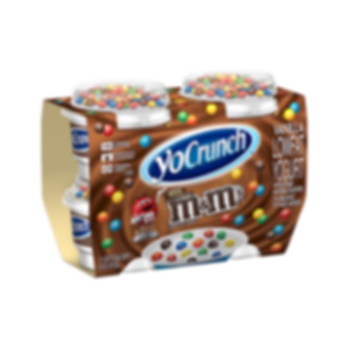 Yocrunch - Yogurt bajo en grasa de Vainilla y M&Ms - multipaquete