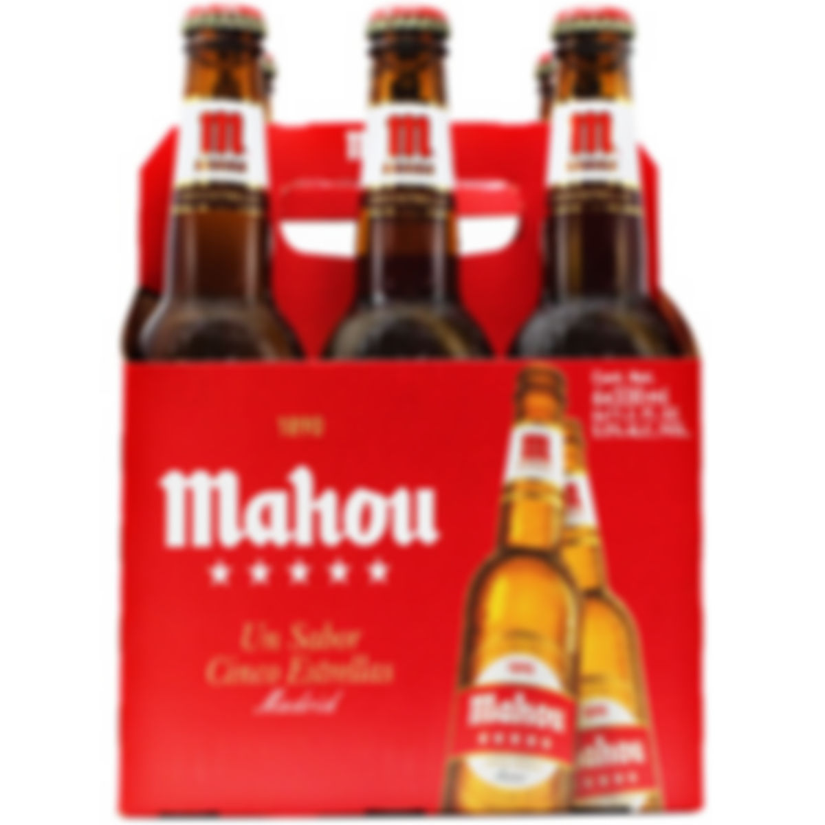 Mahou 5 Estrellas Botella 11.2oz, 6pack