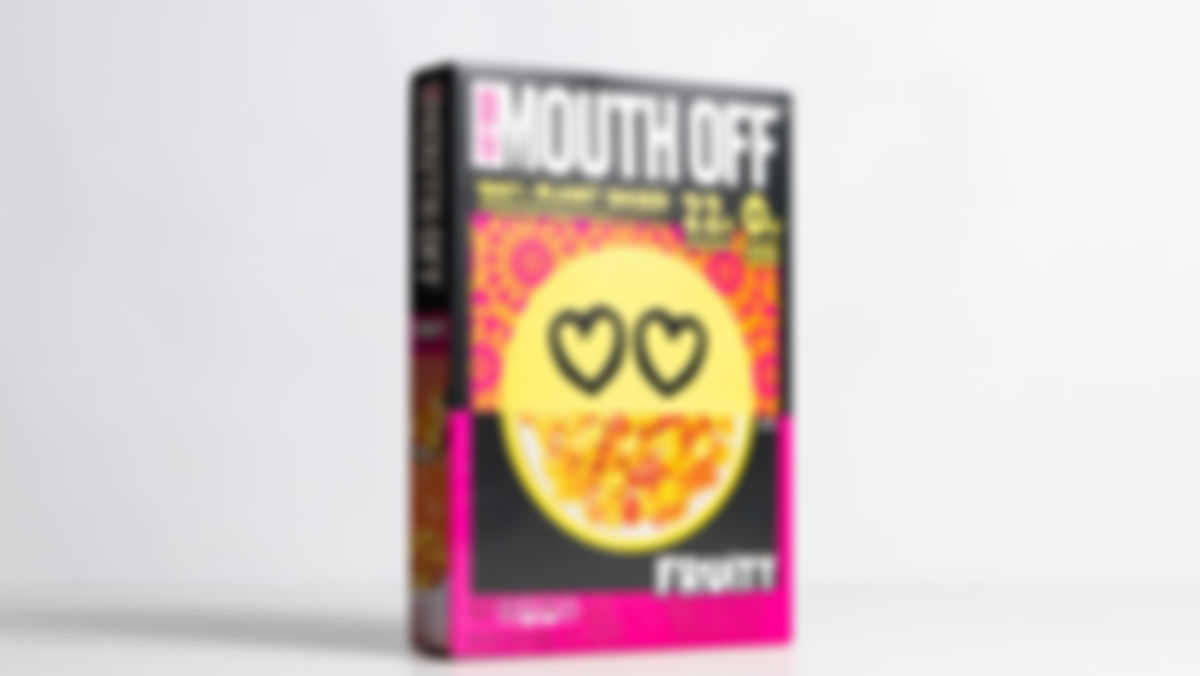 Eat Your Mouth Off Fruity Vegan, Plant Based Protein Cereal, 22g Protein, 7.4 oz Box