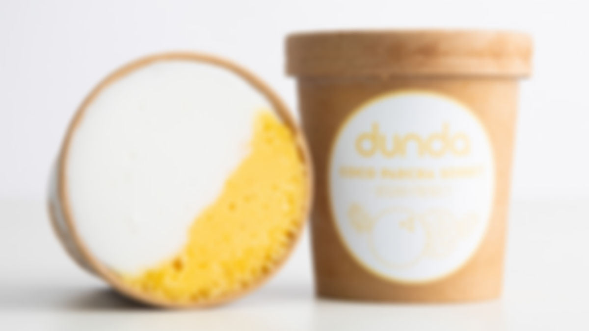 Sorbet de coco y parcha, Dunda