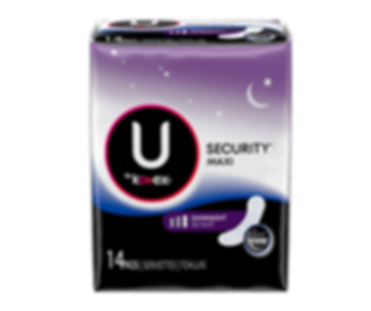 Kotex - Toallas femeninas Security Maxi - Overnight sin alas